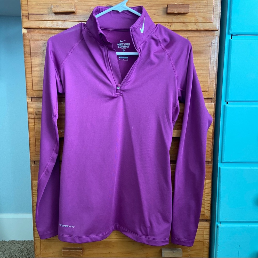 Nike Pro Combat Dri-Fit Running 1/4 Zip